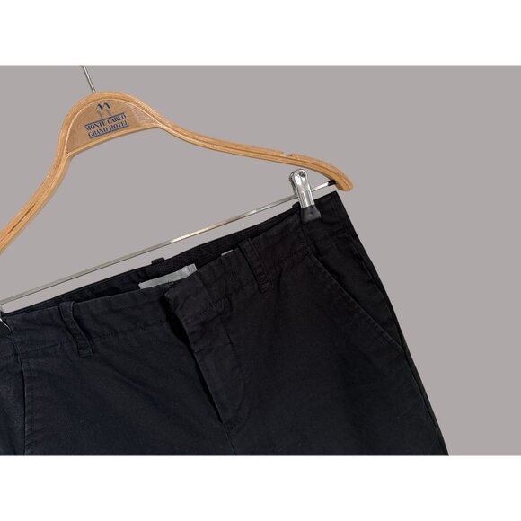 Vince Womens Black Cotton Blend Cropped Pants Size 8 With Back Pockets - Picture 4 of 8